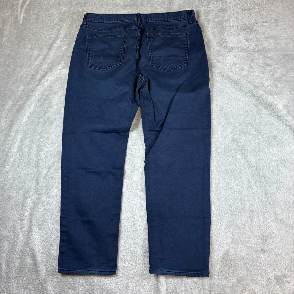Banana Republic Jeans Mens 35x30 (Fits 35x28) Travel Jean Athletic Fit Navy Blue